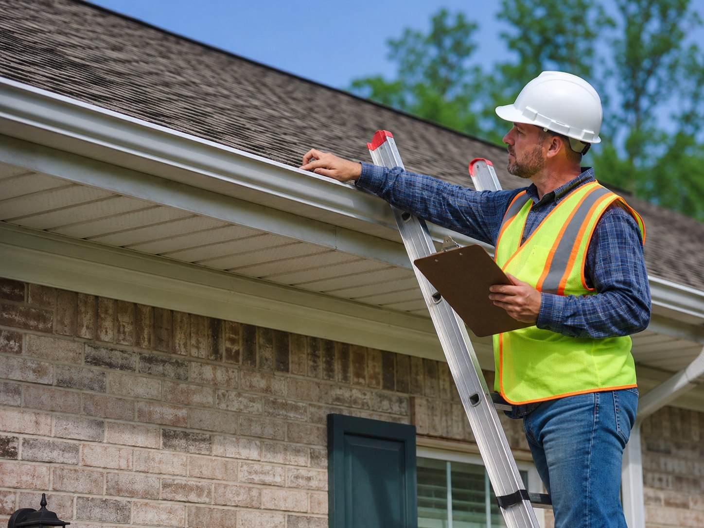 Roofing material installation detail